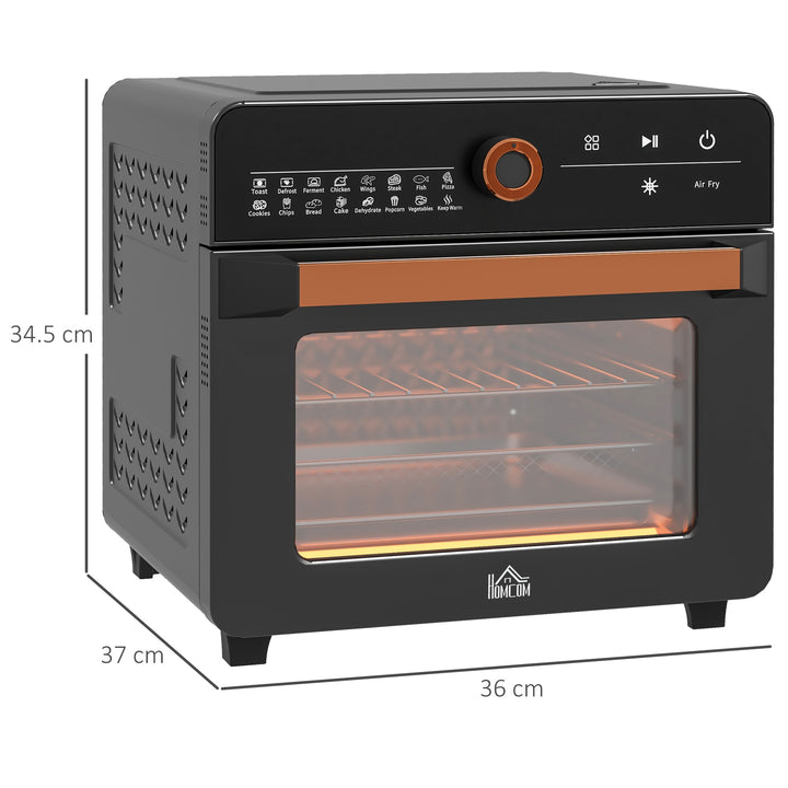 Air Fryer Oven, 20L Mini Oven, Adjustable Temp and Time, 1400W