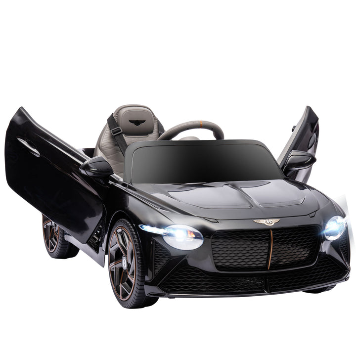 Bentley Bacalar Licensed 12V Kids Electric Ride on Car with Remote Control, Powered Electric Car with Portable Battery, Music, Horn, Lights, Suspension Wheels, for Ages 3-5 Years - Black