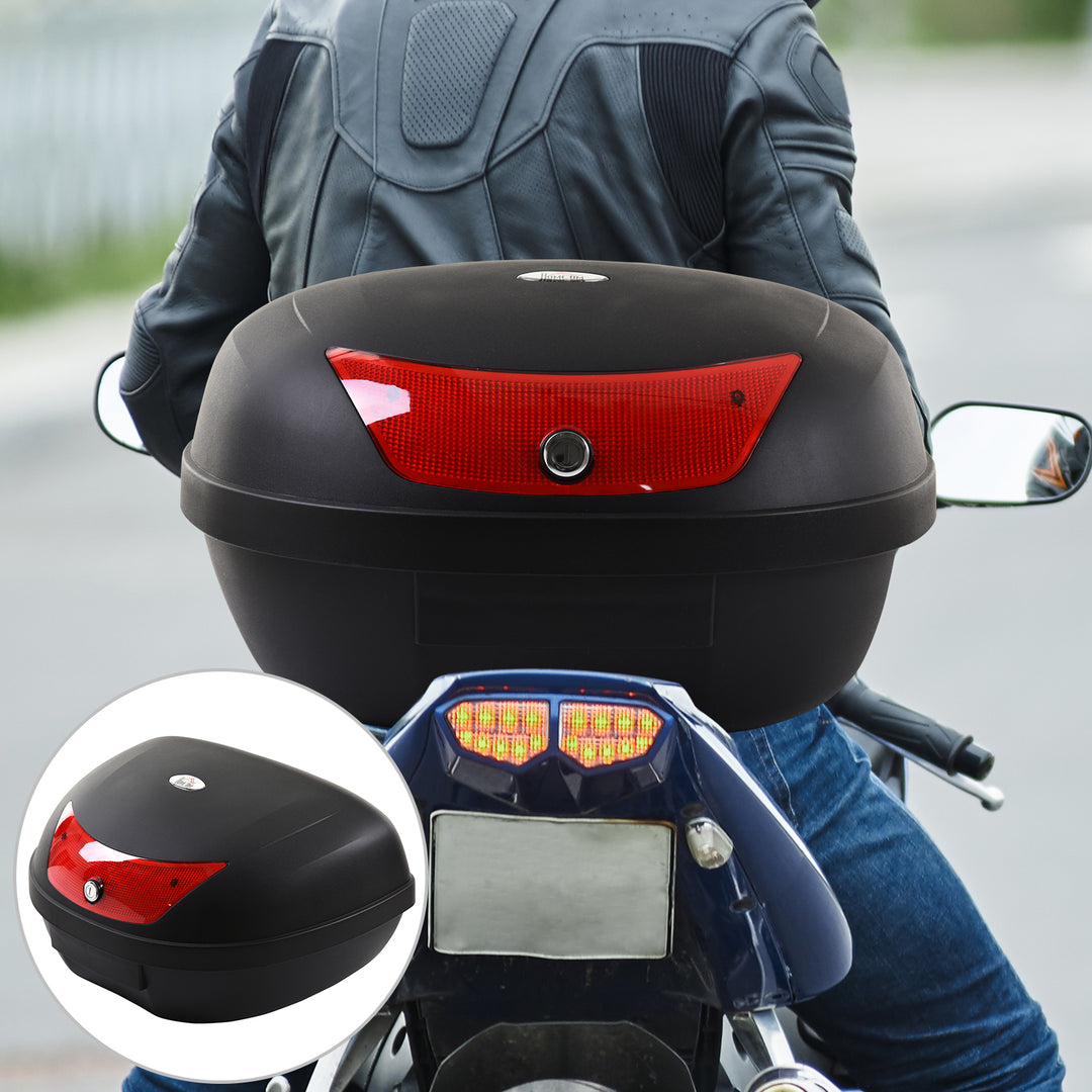 48L Motorcycke Trunk Travel Luggage Storage Box, Can Store Helmet