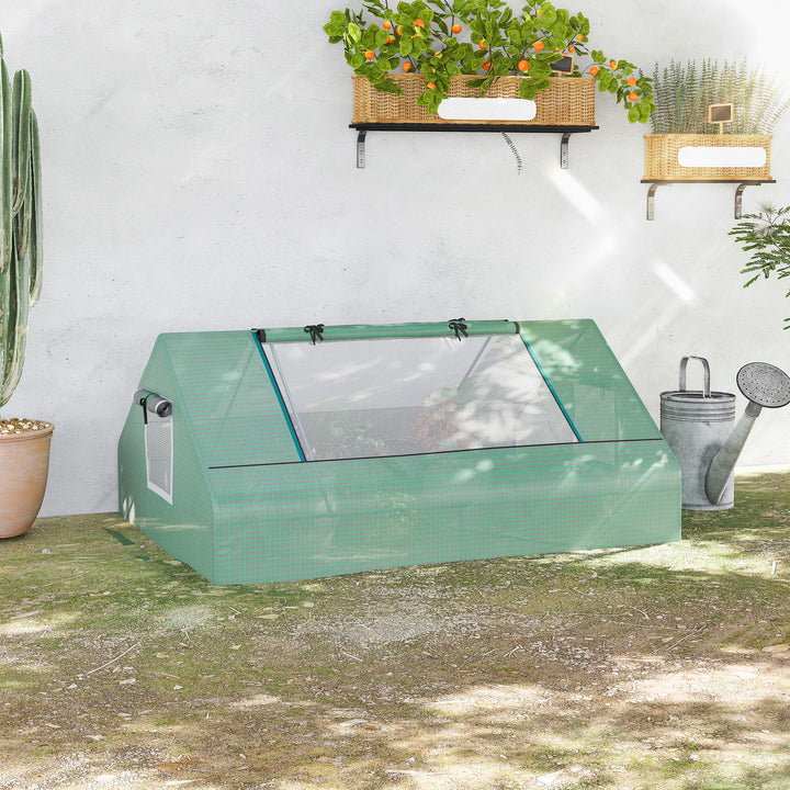 Portable Garden Small Greenhouse-Dark Green