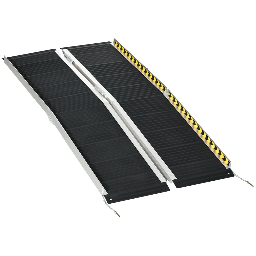 Wheelchair Ramp, Folding Aluminium Ramp w/ Non-Skid Surface