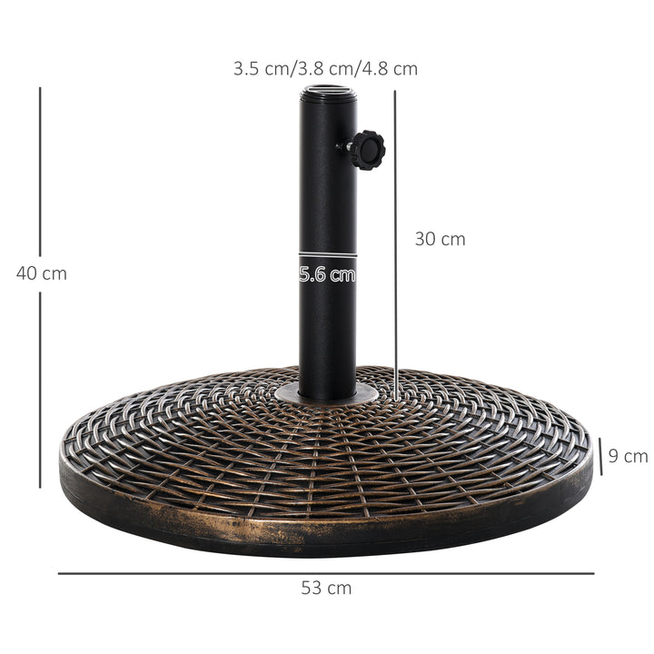 Patio Weighted Umbrella Base Parasol Holder Outdoor Stand 25kg