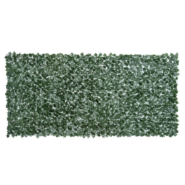 Artificial Leaf Screen Panel, 3x1.5 m-Dark Green