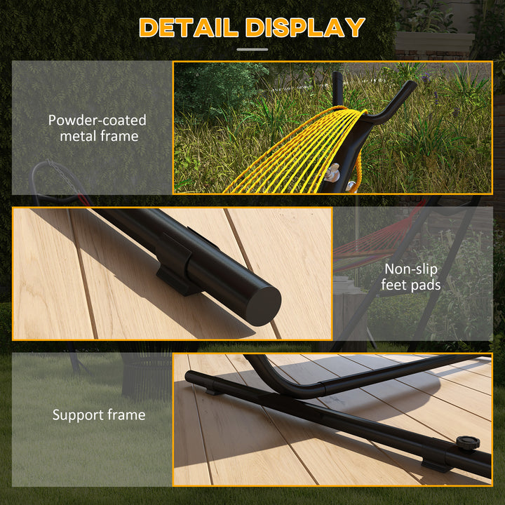 Hammock Stand with Side Tray Stand for Hammocks