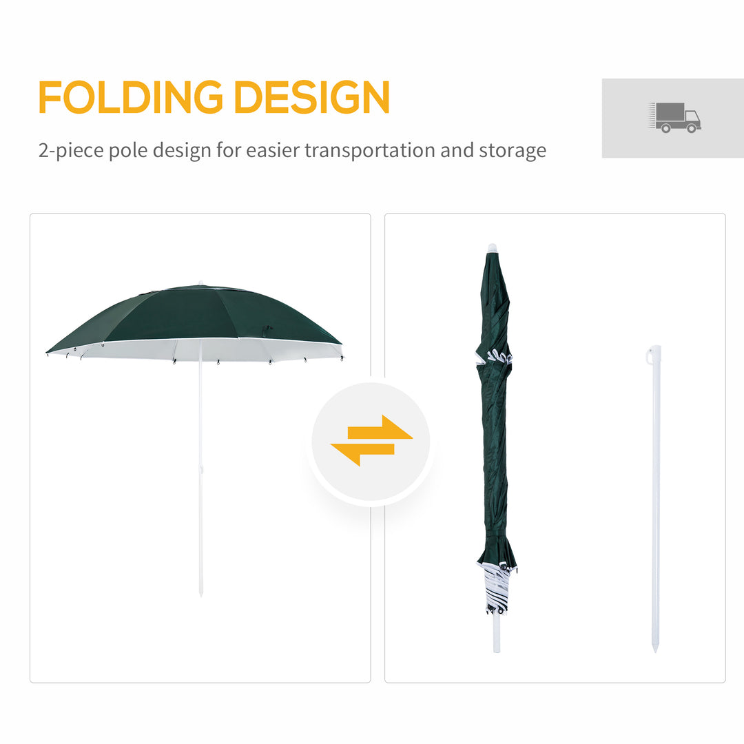 All-Weather Beach Umbrella Shelteneer-Green