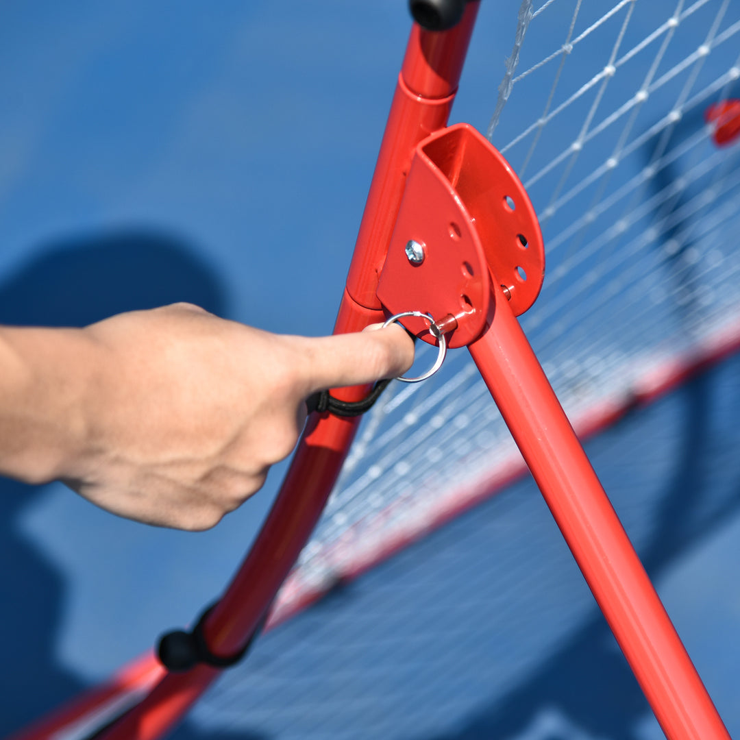 Steel Frame Adjustable 5-Angle Rebounder Goal Red/White