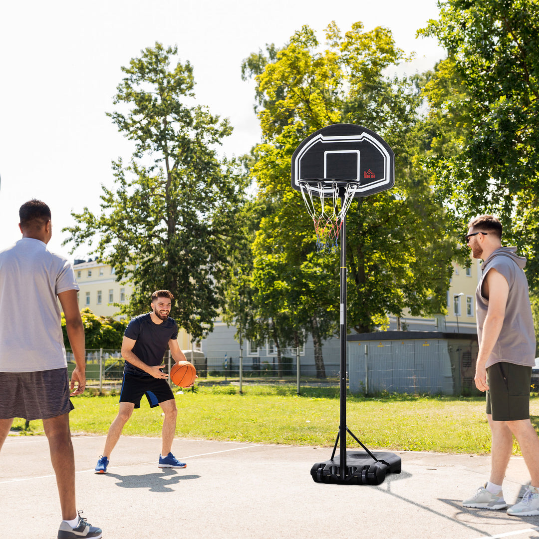 Adjustable Basketball Hoop and Stand, with Wheels and Weight Base