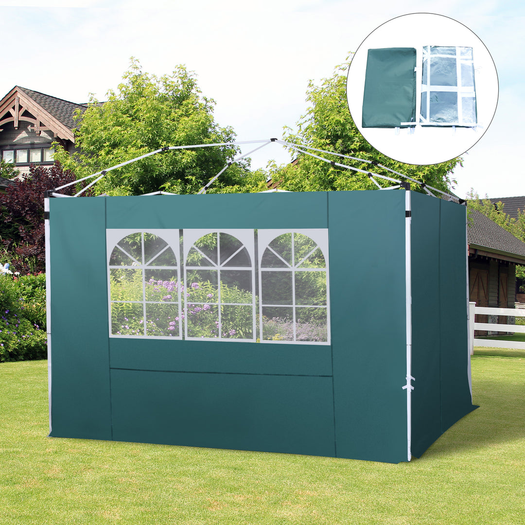 Outsunny 3m Gazebo Exchangeable Side Panel-Green