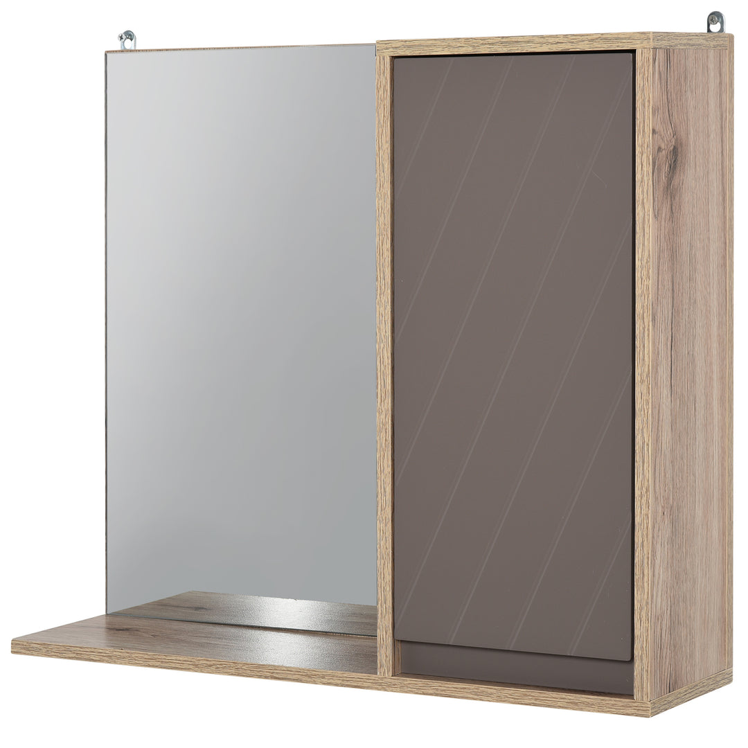 MDF Wall Mounted Bathroom Cabinet w/ Mirror