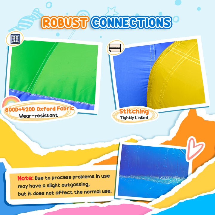 5 in 1 Kids Bounce Castle Large Castle Style Inflatable House Slide Trampoline Pool Water Gun Climbing Wall for Kids Age 3-8