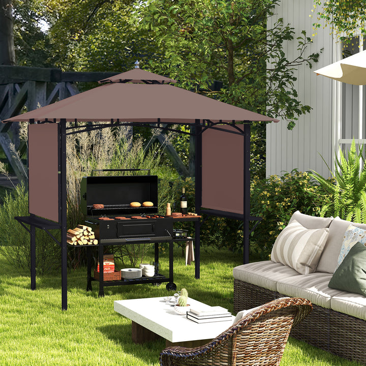 250L x 150W cm Waterproof Canopy Awing-Coffee