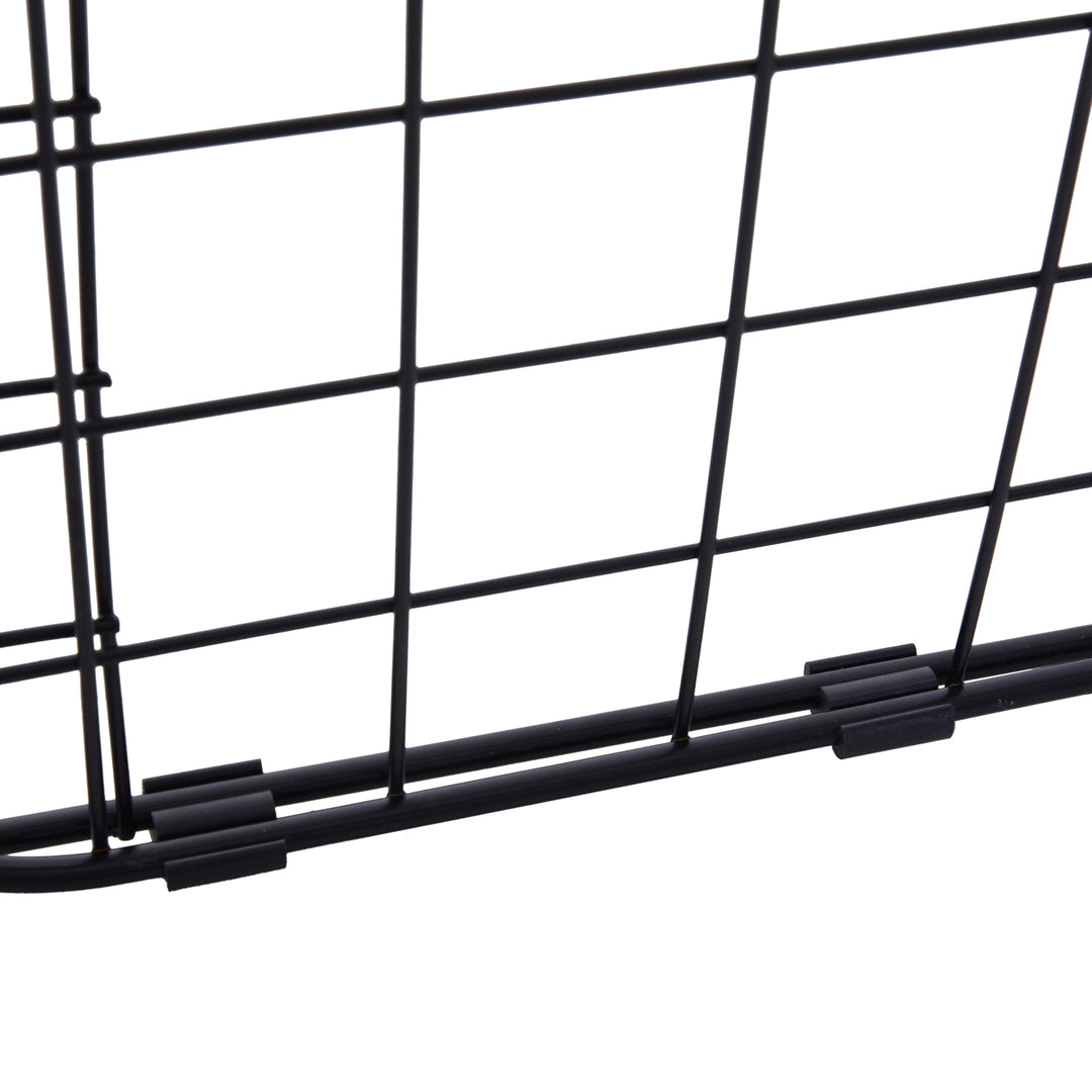 Heavy Duty Pet Car Barrier, 91-145Wx30H cm-Black