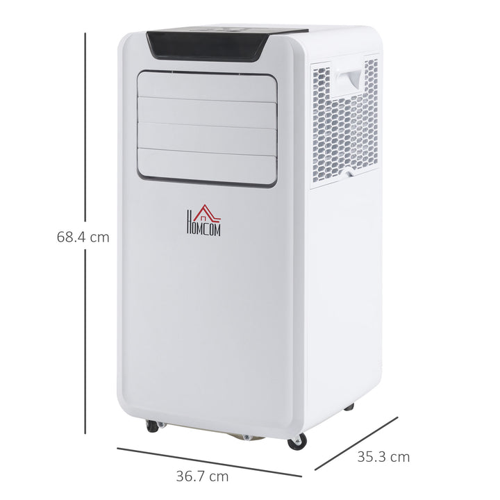 10000 BTU Mobile Portable Air Conditioner Cooling Dehumidifying Unit with remote, White