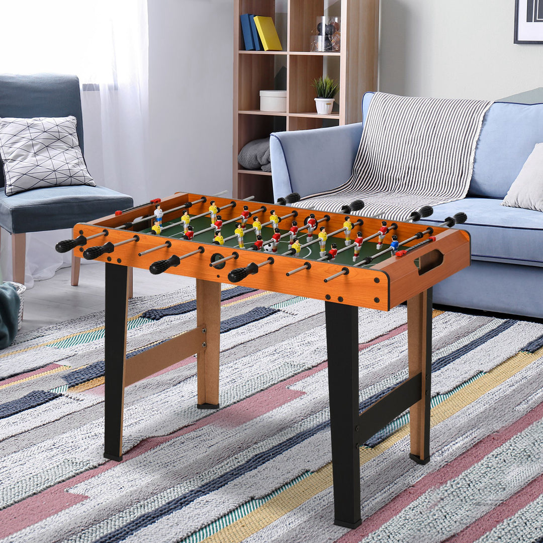 Soozier Foosball Table Heavy Duty  84.5cm for Arcades, Pub, Game Room, 8 Rods, 2 Balls