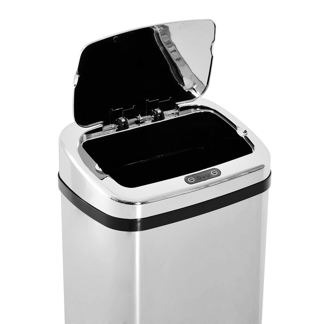 50L Infrared Touchless Automatic Motion Sensor Dustbin Stainless Steel Trash Can Home Office