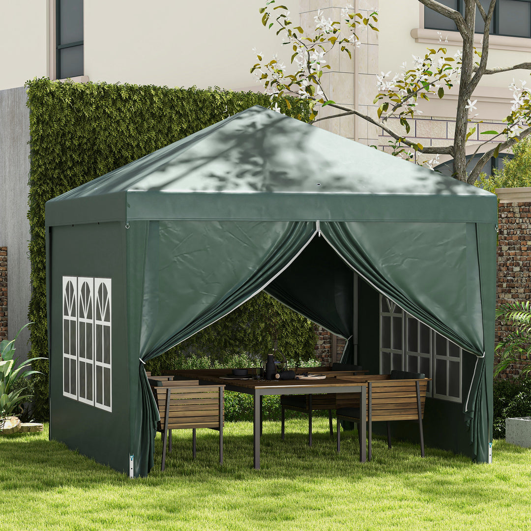 Pop Up Gazebo Marquee, size(3m x 3m)-Green