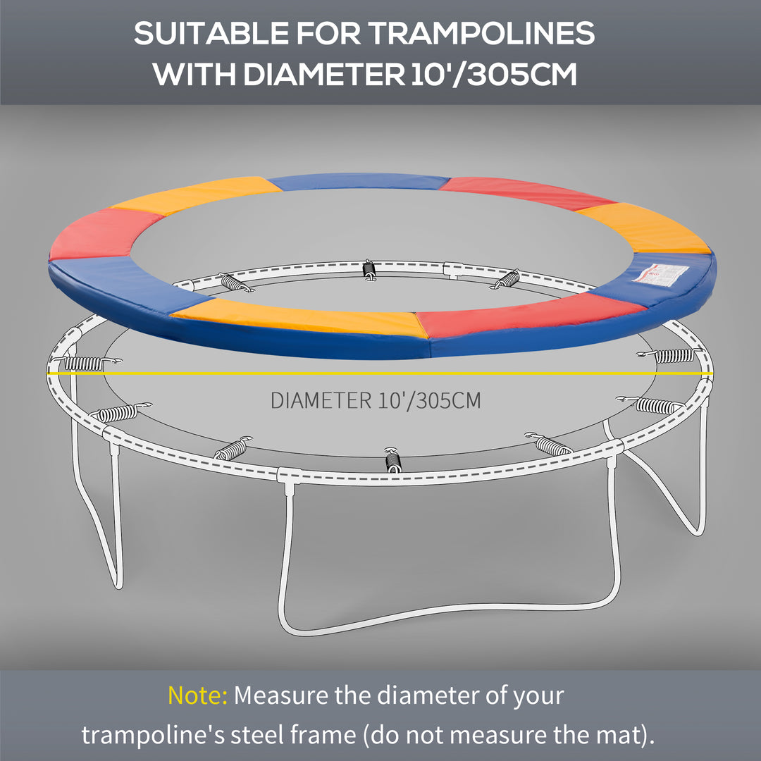 HOMCOM 10ft Trampoline Safety Pad-Multicolour