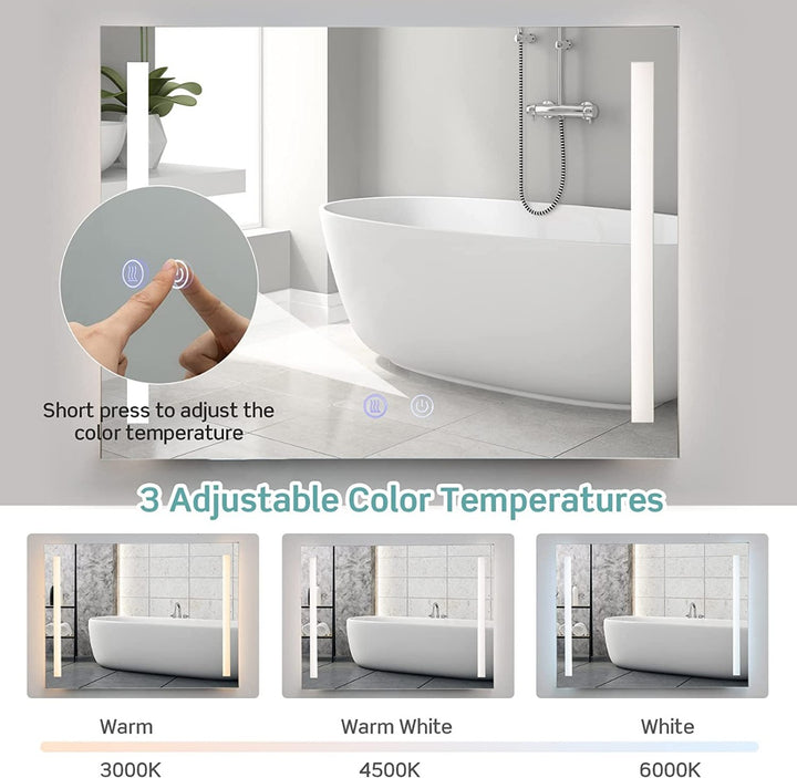 LED Illuminated Bathroom Mirror