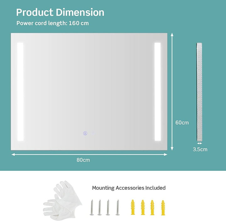 LED Illuminated Bathroom Mirror