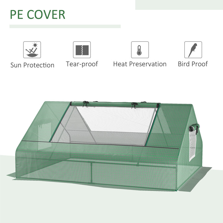 Portable Garden Small Greenhouse-Dark Green