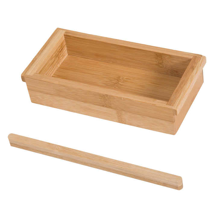 Extendable Bamboo Bathtub Shelf Rack Bath Caddy Tray Bathroom Storage 75-109Lx23.5Wx4T cm