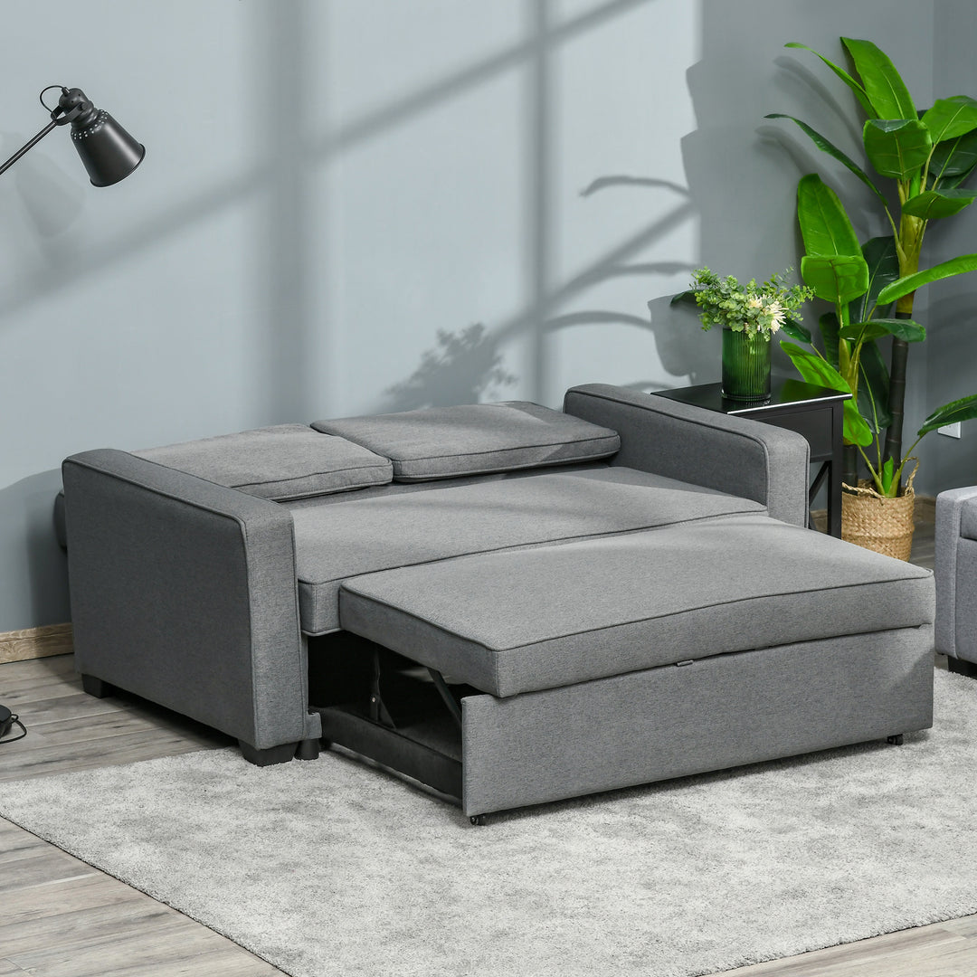 Double Sofa Bed Click Clack Sofa Bed-Grey