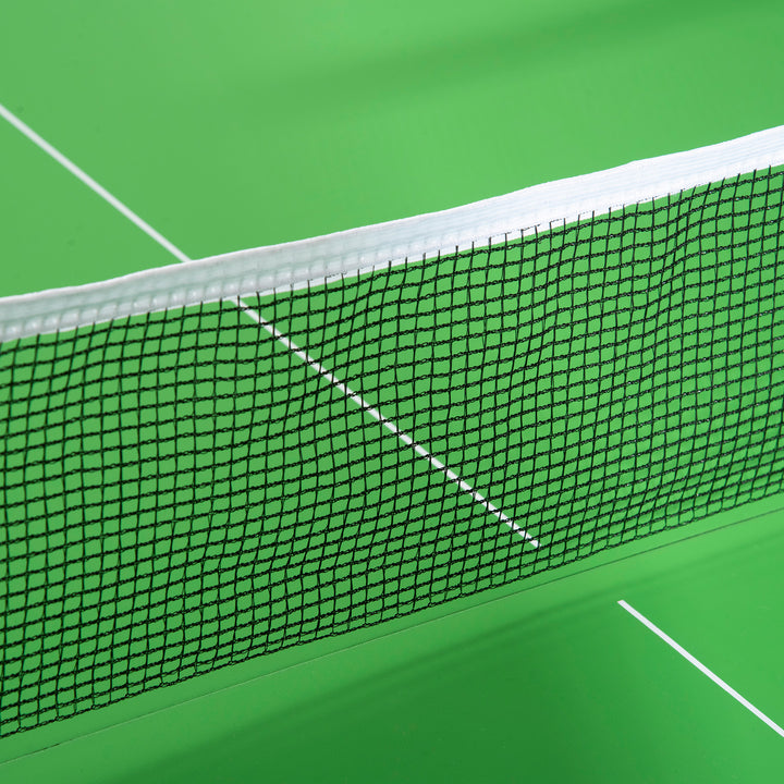 182cm Mini Tennis Table Folding Ping Pong Table with Net Multi-Use Table for Indoor Outdoor Game, Green