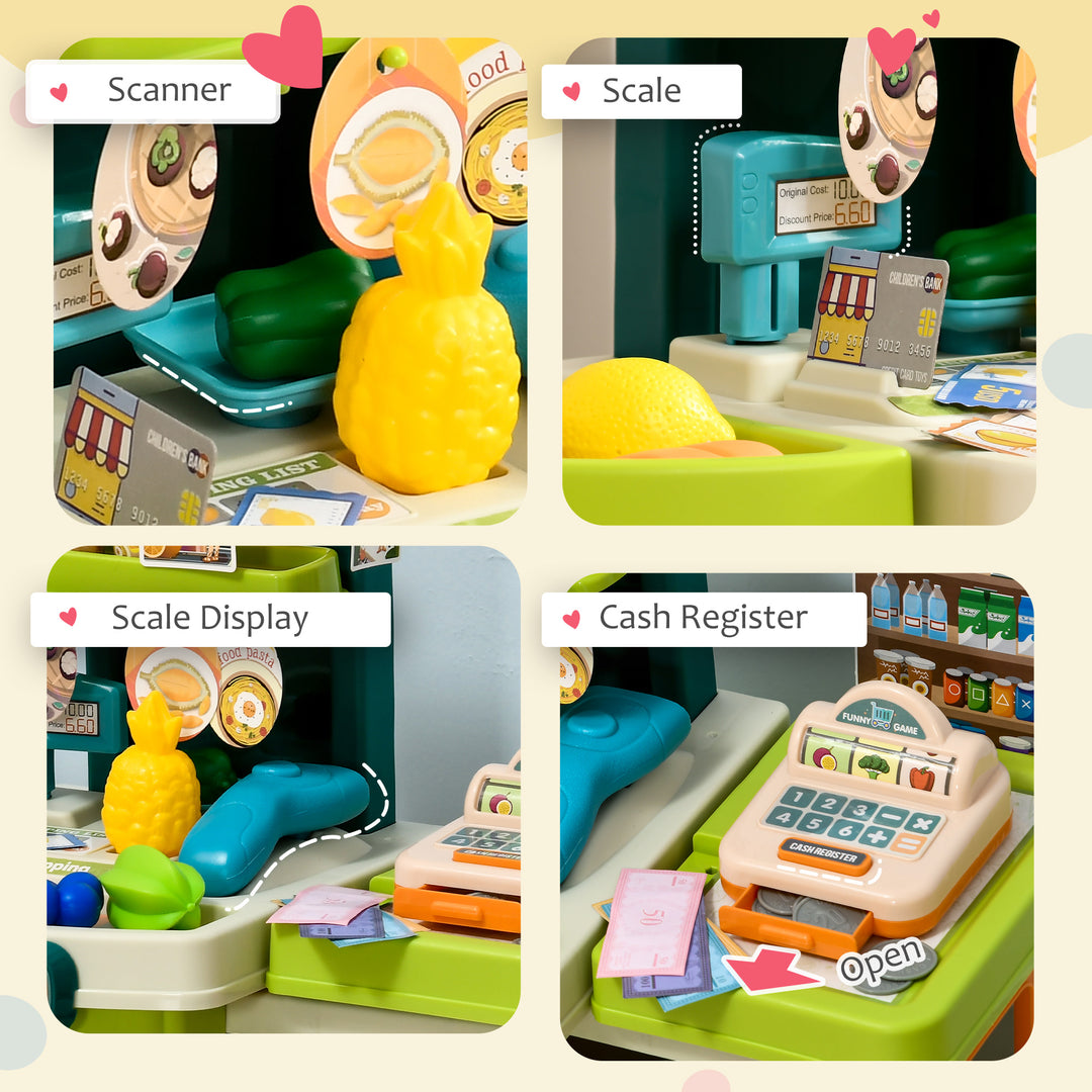 Cash Register for Kids Children Pretend Play Till for Kids Aged 3-6