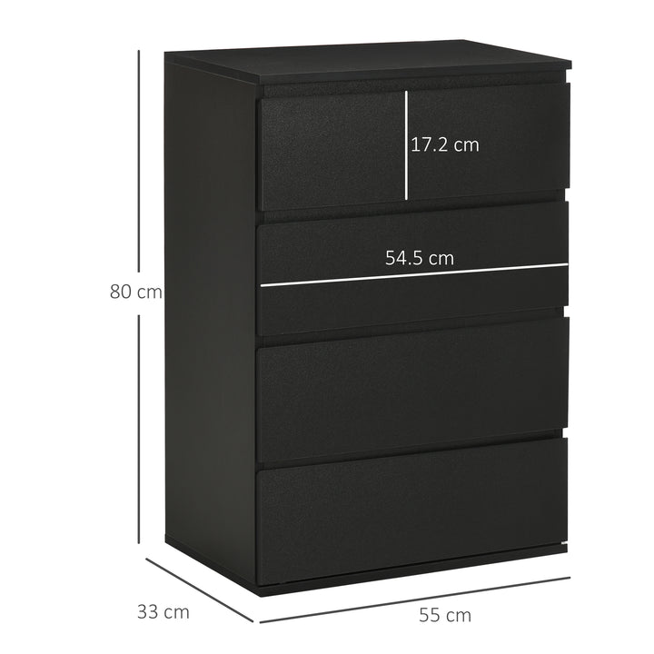 Chest of Drawers, 4-Drawer Storage Cabinets, Modern Dresser, Storage Drawer Unit for Bedroom