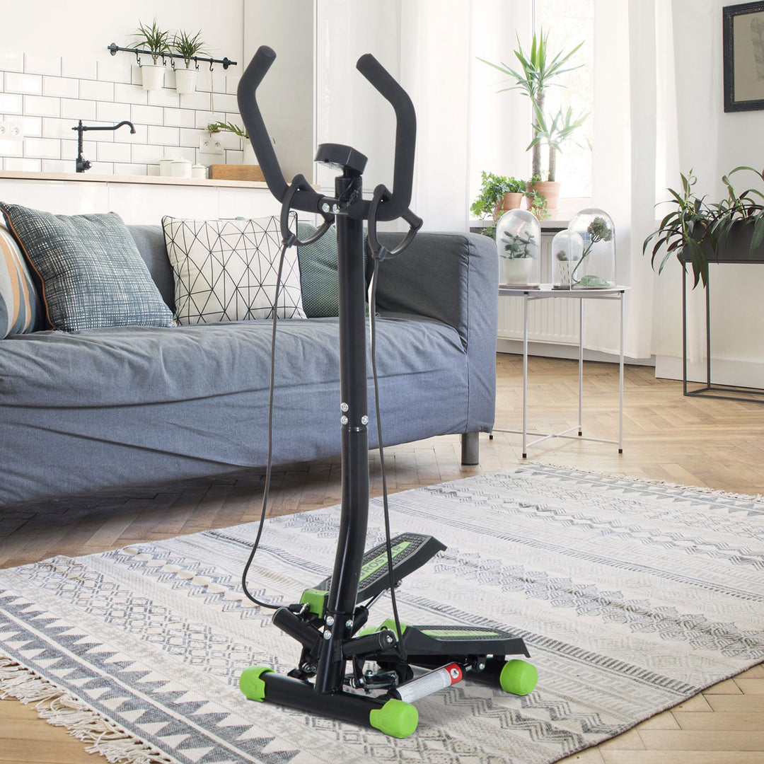 Free Stand Stepper, 40Lx48Wx118H cm-Black/Green