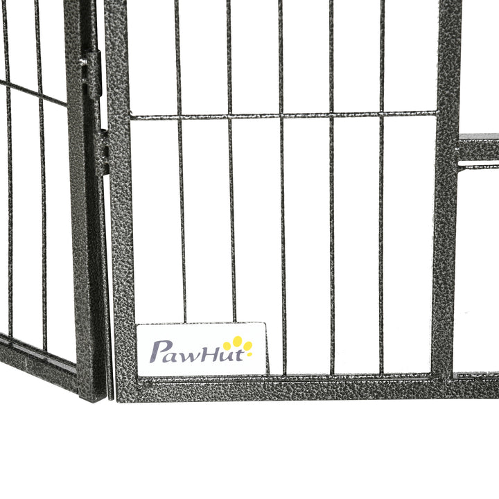 Heavy Duty Dog Pen with 2 Doors, 16 Panels Dog Playpen, Portable Puppy Pen for Indoors, Outdoors, 60H cm