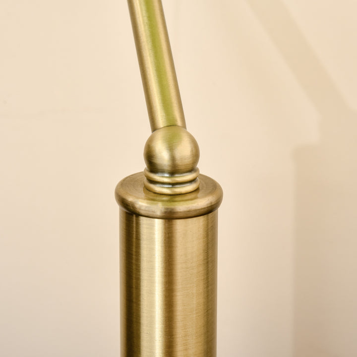 Banker's Table Lamp with Antique Bronze Base