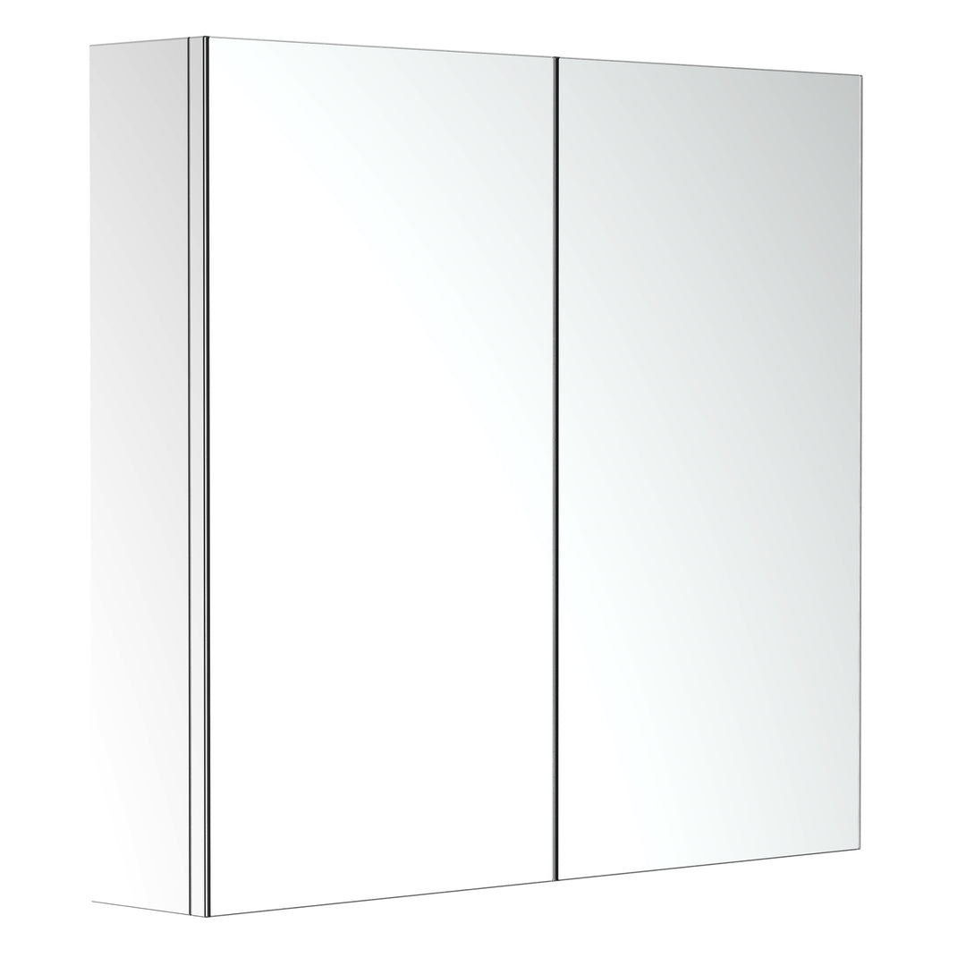 Stainless Steel Bathroom Mirror Cabinet, Double Doors,