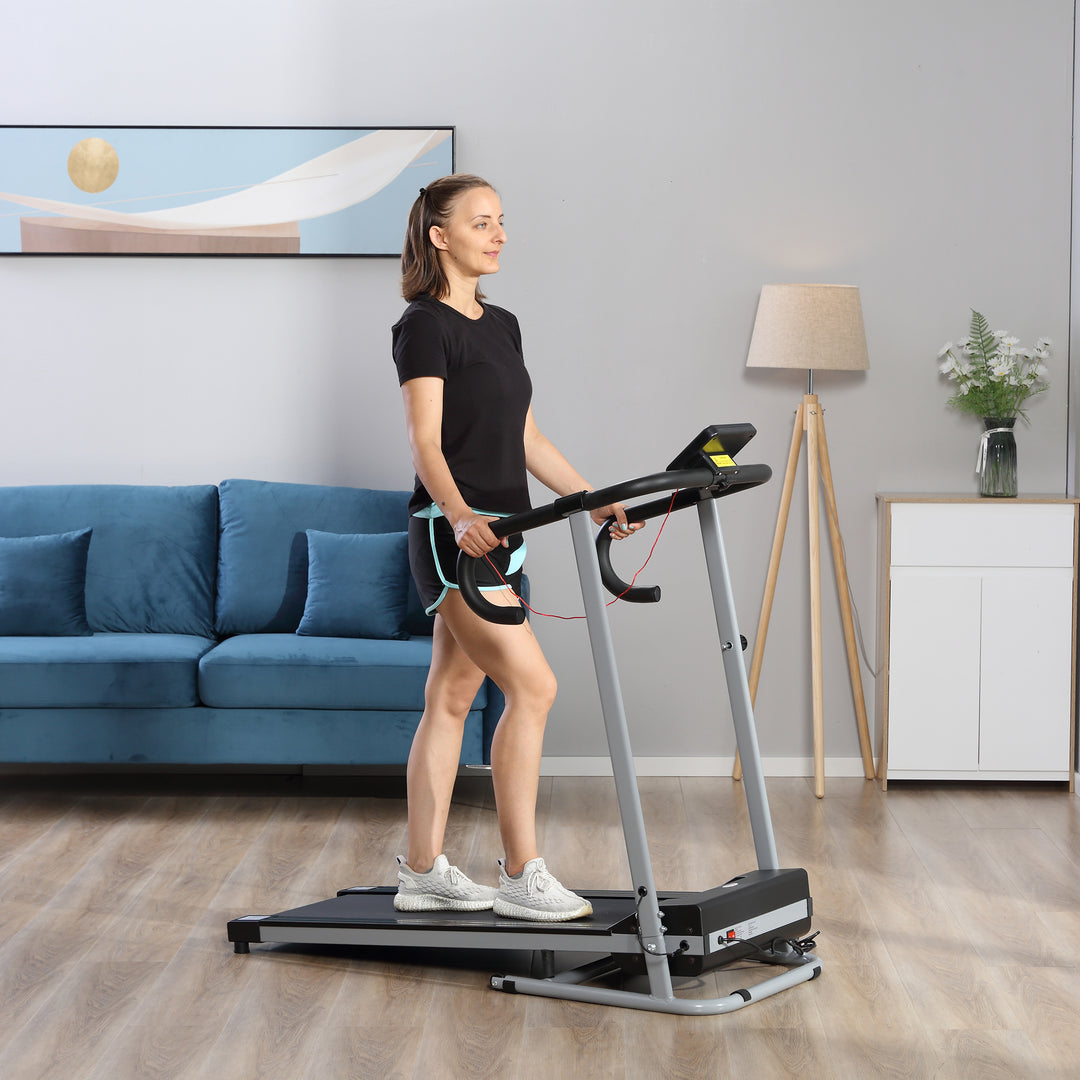 Electric Treadmill, Folding Indoor Cardio Treadmill, LCD Monitor