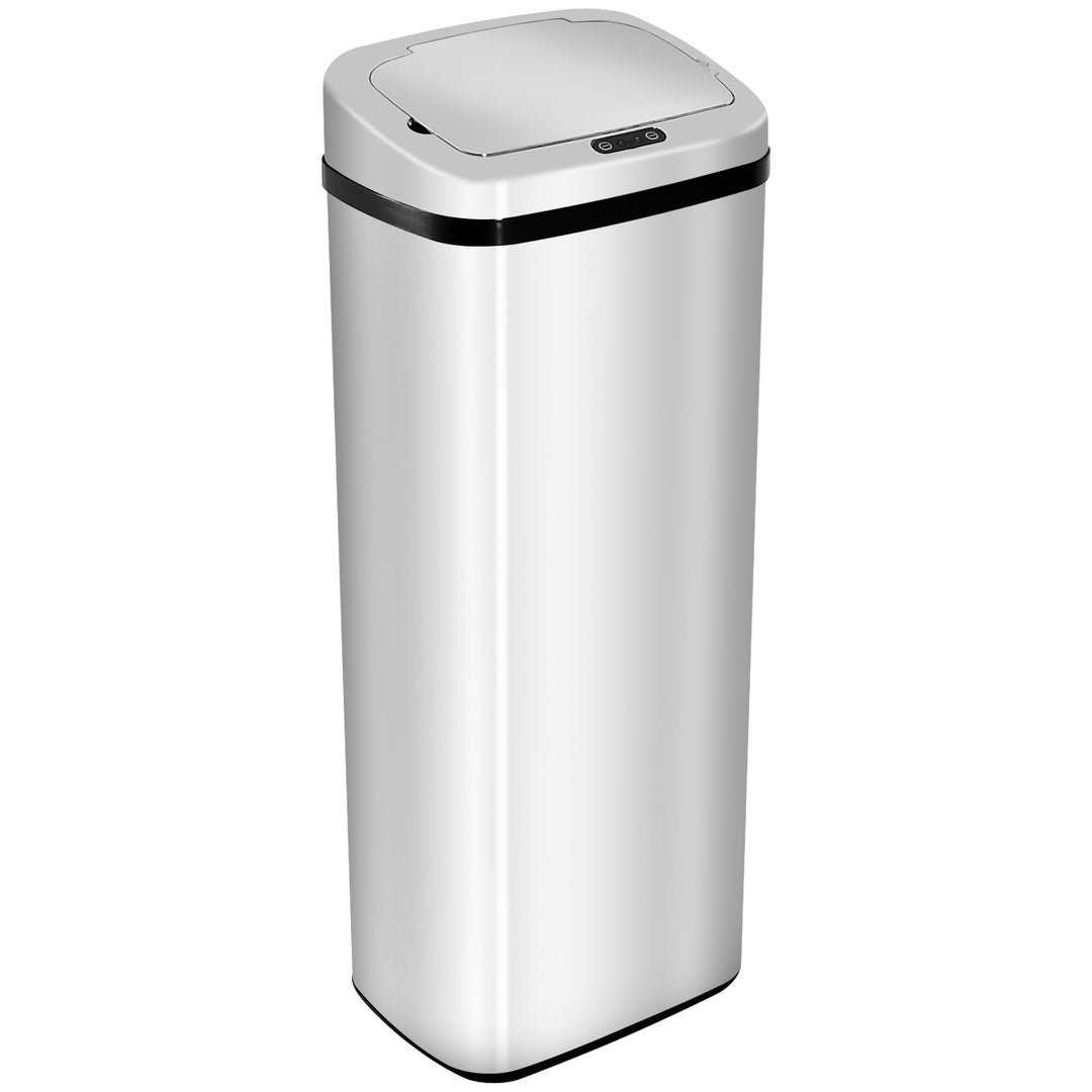 50L Infrared Touchless Automatic Motion Sensor Dustbin Stainless Steel Trash Can Home Office