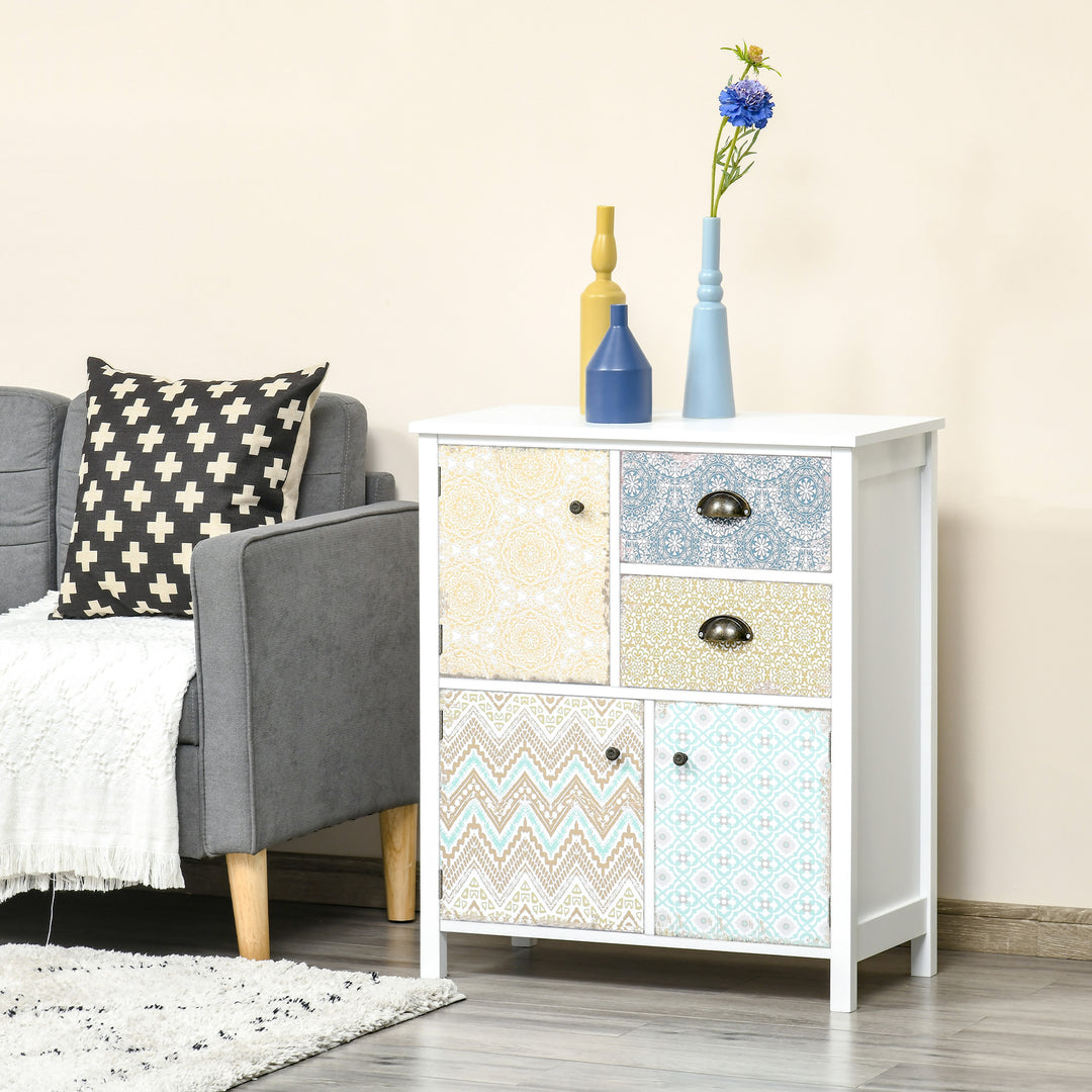 Drawer Table Sideboard Multi-purpose Storage Chest Shabby Chic Entryway Living Room Bedroom Furniture Organizer Unit