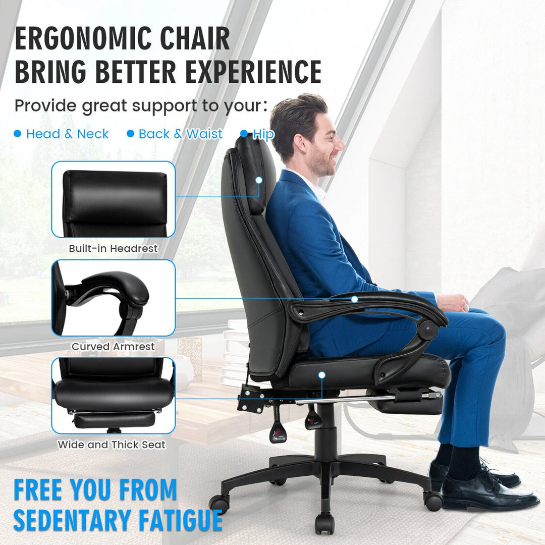 Ergonomic Executive Office Chair with Headrest