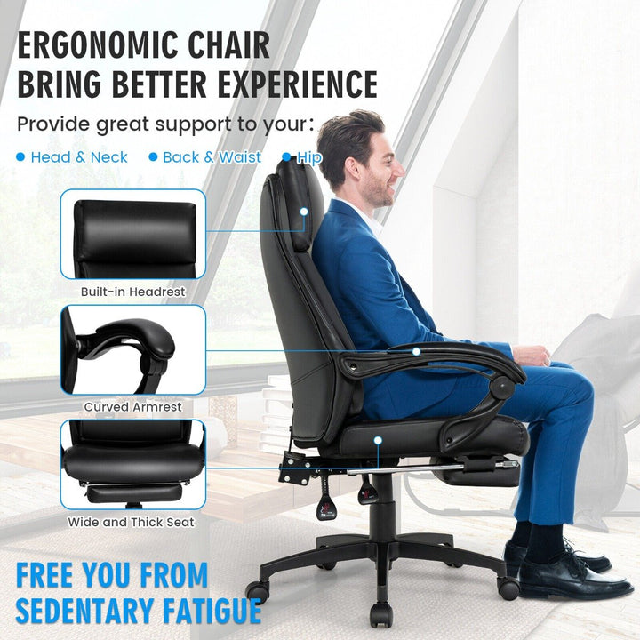 Ergonomic Executive Office Chair with Headrest