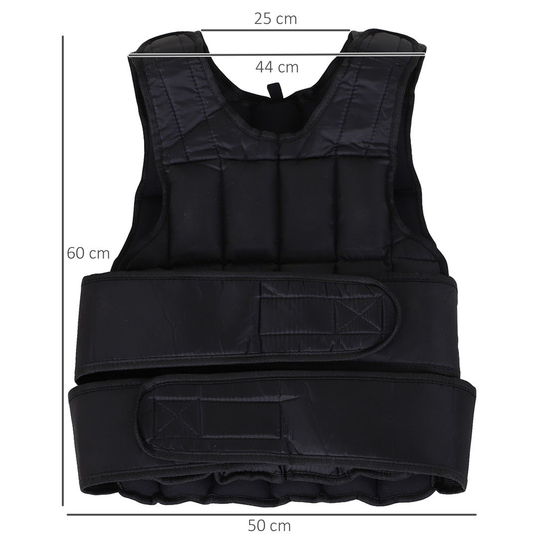 Adjustable Metal Sand Weight Vest Black