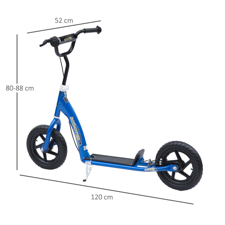 Teen Push Scooter Kids Children Stunt Scooter Bike Bicycle Ride On 12" EVA Tyres, Blue