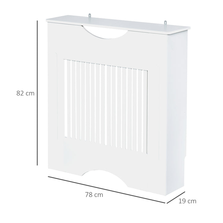 Radiator Cover W/E1 Class 12mm MDF Engineered Wood, 78W x 19D x 80.5Hcm-White