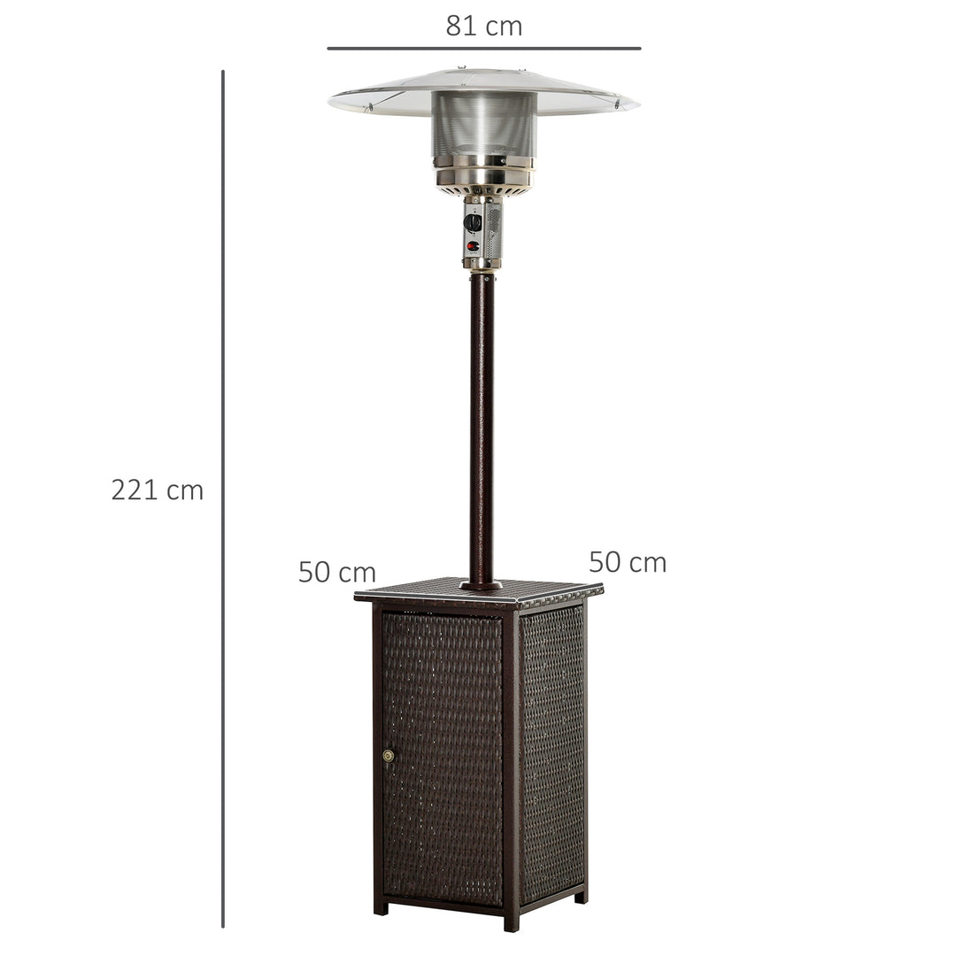 Gas Heater Freestanding Outdoor Garden Table Top- Gold