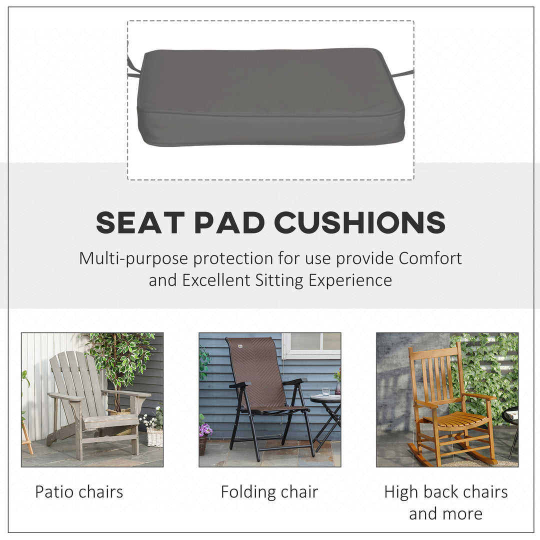 Set of 6 Pcs Chair Cushion - Grey