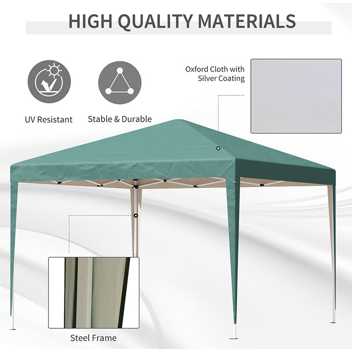 3 x 3 meter Garden Heavy Duty Canopy Rentals Marquee Party Tent Folding Wedding Canopy-Green