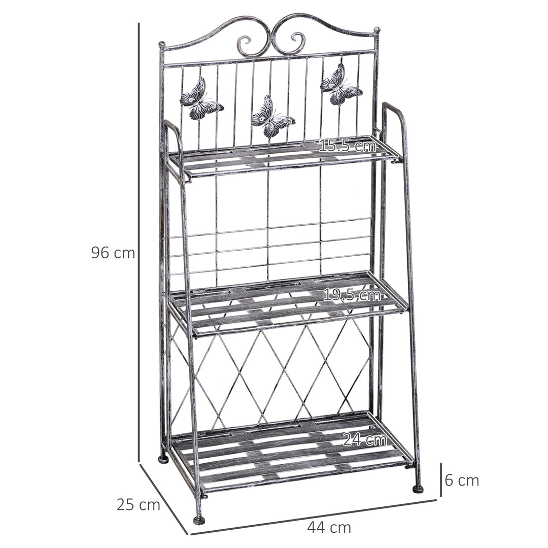 Indoor Outdoor Freestanding 3-Tier Garden Plant Stand