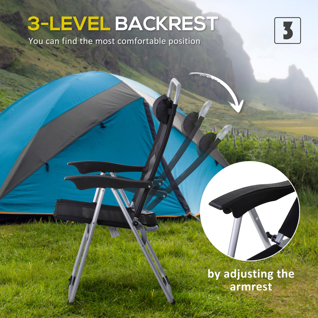 Camping Table and Chairs Set, Backpacking Chairs w/ Table