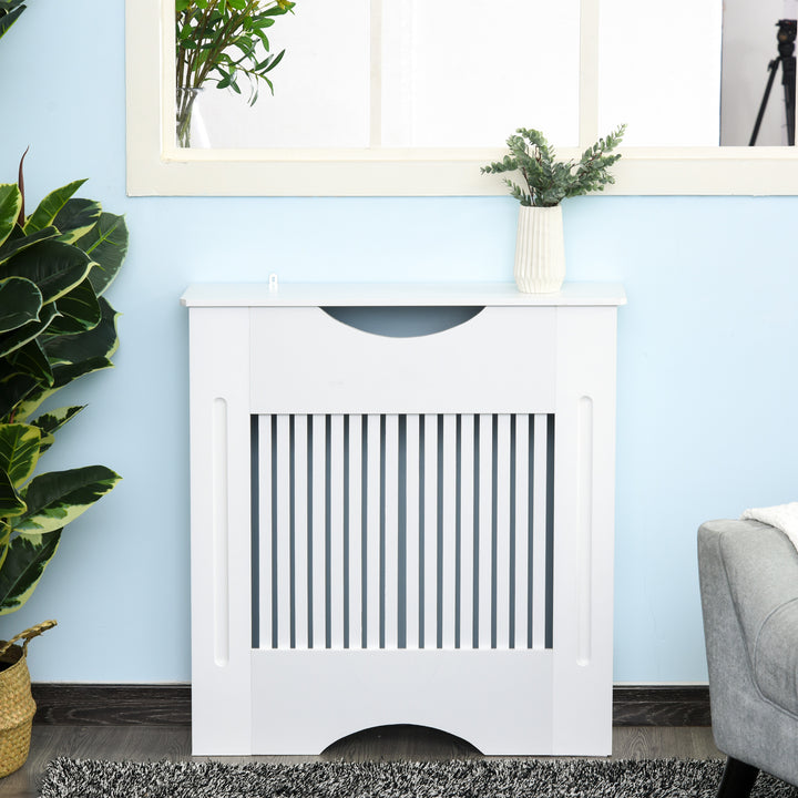 Radiator Cover W/E1 Class 12mm MDF Engineered Wood, 78W x 19D x 80.5Hcm-White