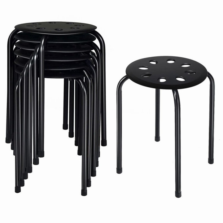 Stackable Breakfast Dining Chairs- Black