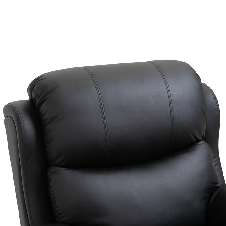 Reclining Chair with 8 Massage Points and Heat- Black