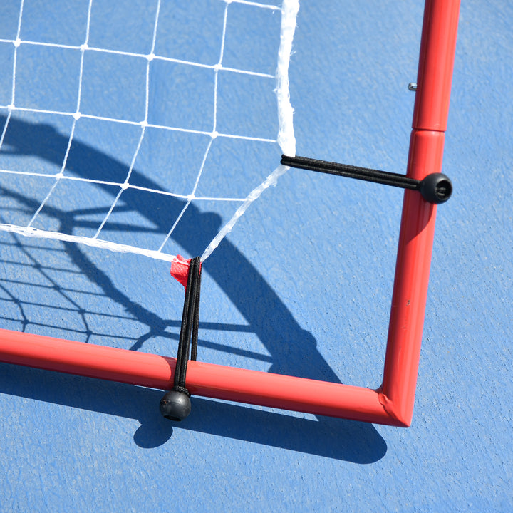 Steel Frame Adjustable 5-Angle Rebounder Goal Red/White